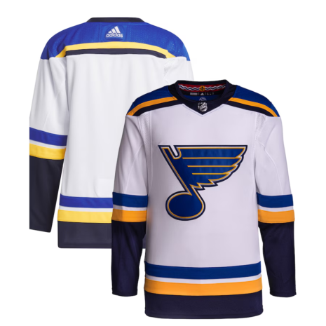 adidas St. Louis Blues White Away Primegreen Authentic Jersey