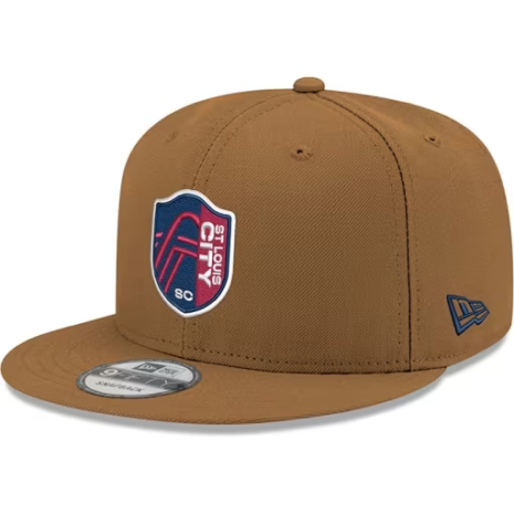 New Era St Louis City SC Brown Primary Crest 9FIFTY Mens Snapback Hat