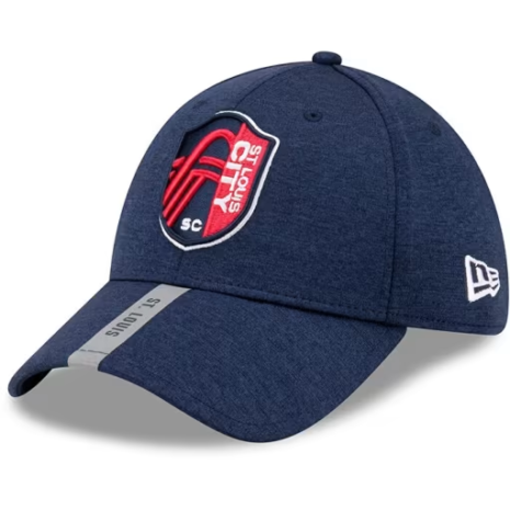 New Era St Louis City SC Mens Red OTA Performance 39THIRTY Flex Hat