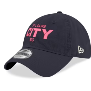 New Era St Louis City SC Wordmark 9TWENTY Adjustable Hat – Navy Blue