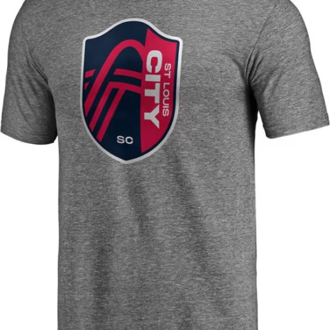 St Louis City SC Grey Shield Short Sleeve Fashion T Shirt