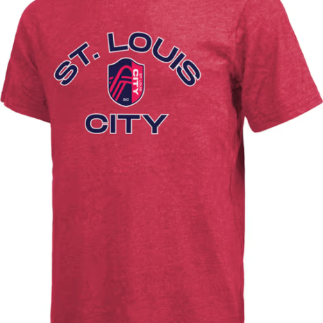 St Louis City SC Red Curveball Short Sleeve Fashion T Shirt