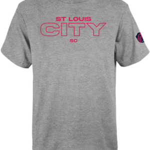 St Louis City SC Youth Grey Wordmark Short Sleeve T-Shirt