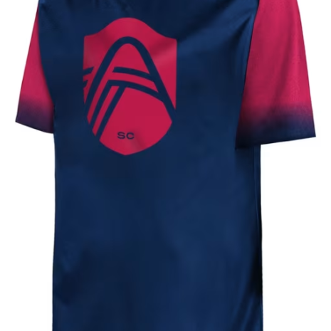 St Louis City SC Youth Navy Blue Winning Tackle Short Sleeve T-Shirt