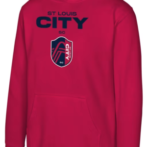 St Louis City SC Youth Red Home Town Long Sleeve Hoodie