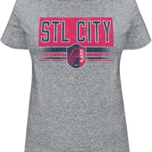 Original Retro Brand St Louis City SC Womens Grey Triblend Short Sleeve T-Shirt