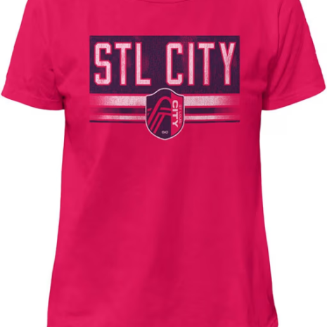 Original Retro Brand St Louis City SC Womens Red Vintage Detail Short Sleeve T-Shirt