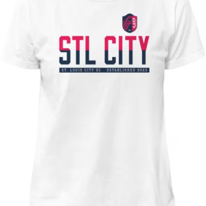 Original Retro Brand St Louis City SC Womens White Vintage Style Graphic Short Sleeve T-Shirt
