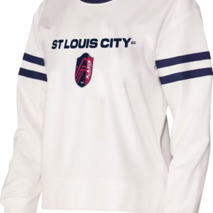 St Louis City SC Womens White Borough Crew Sweatshirt
