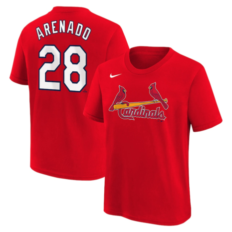 Nike Nolan Arenado St. Louis Cardinals Youth Red Home Player Name & Number T-Shirt