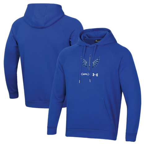 Under Armour St. Louis Battlehawks Blue Rival Fleece Pullover Hoodie