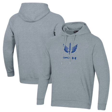 Under Armour St. Louis Battlehawks Gray Rival Fleece Pullover Hoodie