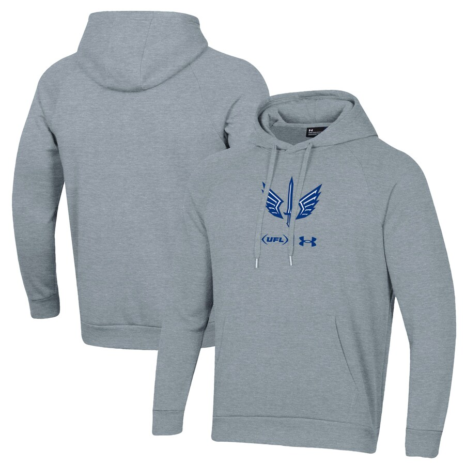 Under Armour St. Louis Battlehawks Gray Rival Fleece Pullover Hoodie (1)