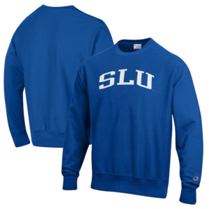 Champion Saint Louis Billikens Blue Reverse Weave Fleece Crewneck Sweatshirt