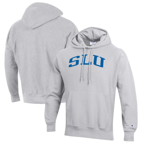 Champion Saint Louis Billikens Heathered Gray Reverse Weave Fleece Pullover Hoodie