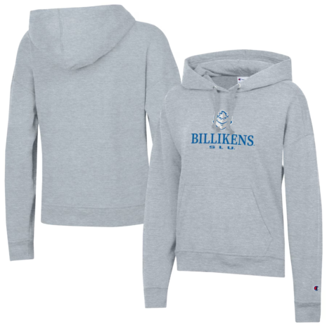 Champion Saint Louis Billikens Women's Gray Powerblend Fleece Pullover Hoodie