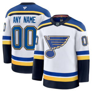 Fanatics St. Louis Blues White Away Premium Custom Jersey