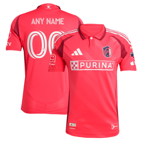 adidas St. Louis City SC Red 2025 Forever CITY Red Authentic Custom Jersey