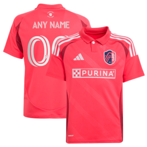 adidas St. Louis City SC Youth Red 2025 Forever CITY Red Replica Custom Jersey