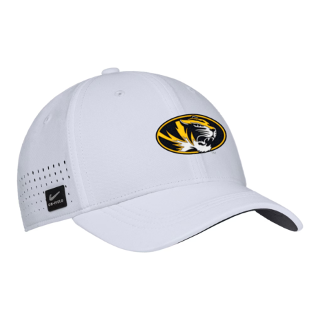 Missouri Tigers Nike 2025 On-Field Performance Flex Hat - White