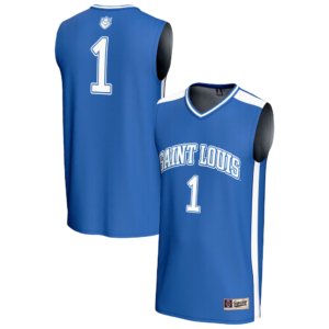 #1 Saint Louis Billikens GameDay Greats Youth Lightweight Basketball Fashion Jersey – Blue