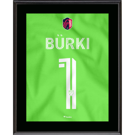 Roman Bürki St. Louis City SC Fanatics Authentic 10.5_ x 13_ Jersey Style Number 1 Sublimated Plaque