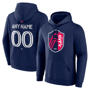 St. Louis CITY SC Navy Big & Tall Team Authentic Custom Hoodie