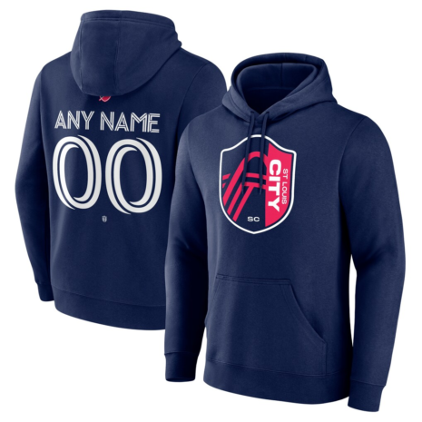 St. Louis City SC Navy Custom Team Authentic Pullover Hoodie