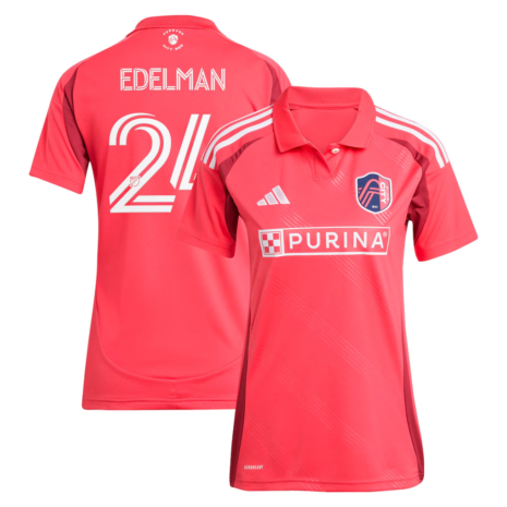 adidas Daniel Edelman St. Louis CITY SC Women's Red 2025 Forever CITY Red Replica Jersey