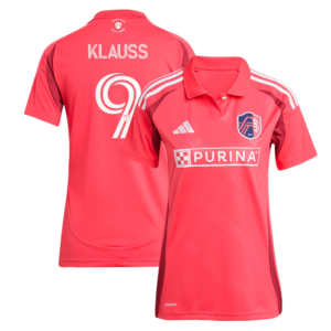 adidas João Klauss St. Louis City SC Women’s Red 2025 Forever CITY Red Replica Player Jersey