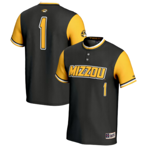 GameDay Greats #1 Missouri Tigers Youth Black Lightweight Softball Jersey