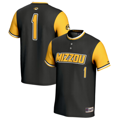 GameDay Greats #1 Missouri Tigers Youth Black Lightweight Softball Jersey GameDay Greats #1 Missouri Tigers Youth Black Lightweight Softball Jersey