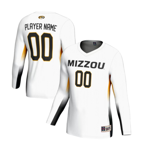 GameDay Greats Missouri Tigers Youth White NIL Pick-A-Player Lightweight Women's Volleyball Jersey