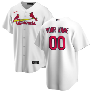 Nike St. Louis Cardinals White Home Replica Custom Jersey