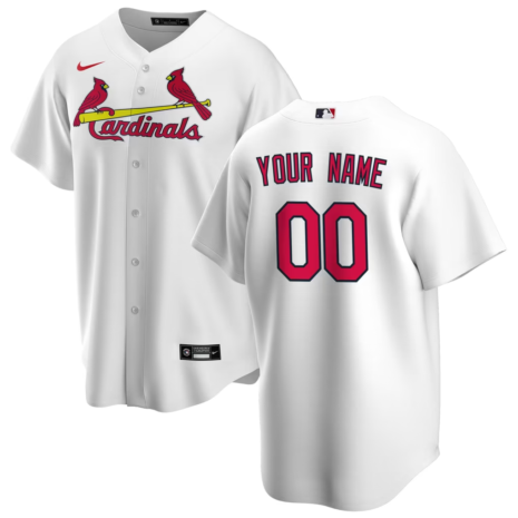 Nike St. Louis Cardinals White Home Replica Custom Jersey Nike St. Louis Cardinals White Home Replica Custom Jersey