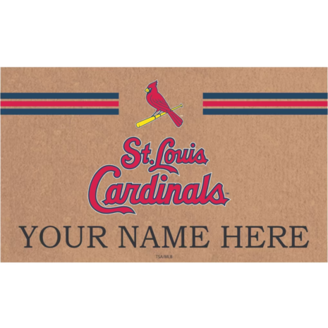 St. Louis Cardinals 28_ x 16_ Personalized Team Logo Outdoor Coir Mat St. Louis Cardinals 28_ x 16_ Personalized Team Logo Outdoor Coir Mat