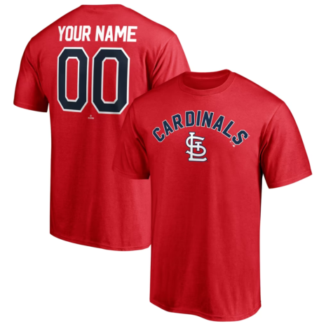 St. Louis Cardinals Red Personalized Team Winning Streak Name & Number T-Shirt St. Louis Cardinals Red Personalized Team Winning Streak Name & Number T-Shirt